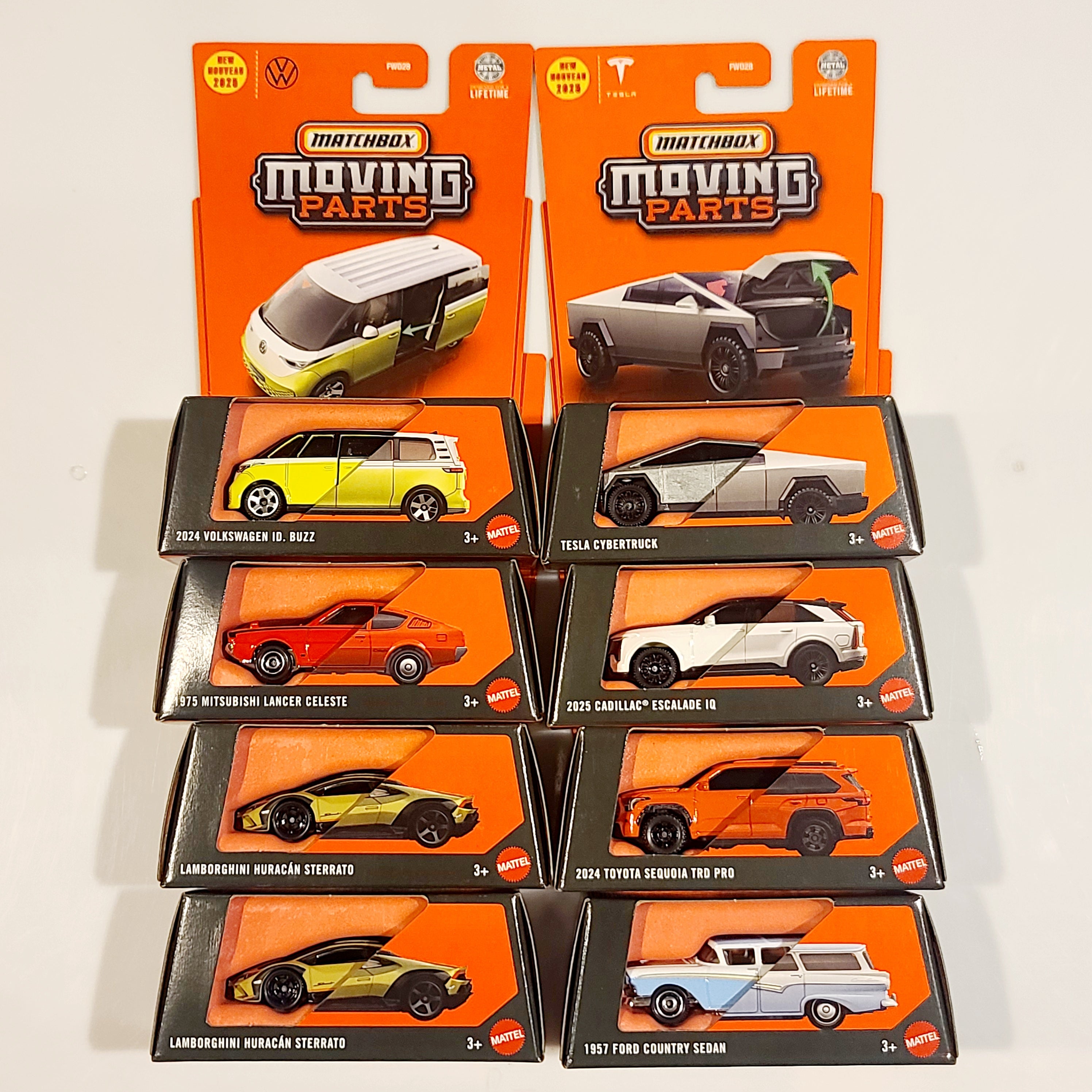 Matchbox Moving Parts - Factory Sealed Case - 2025 Mix 8 H (8 Vehicles)